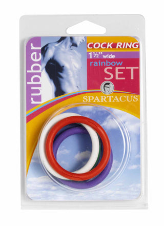 1 1/2IN Soft C Rings Rainbow - MC-SPR47