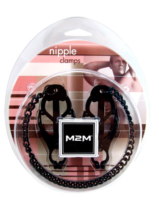 Clamps Jaws W/CHAIN Black -  MC-PHSM2M1005BLK