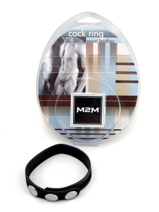 Ring Leather 3 Snaps Black -  MC-PHSM2M39M