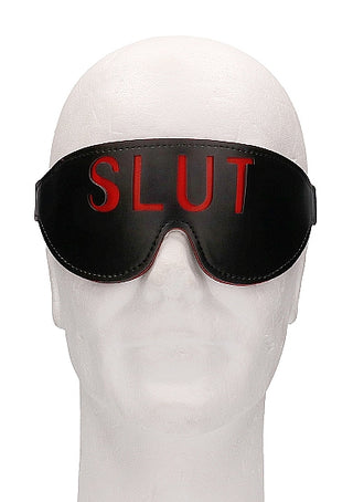 Ouch! Blindfold Slut Black -  MC-SHTOU384BLK