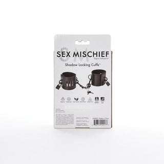 Sex & Mischief Shadow Locking Cuffs -  MC-SS09917