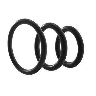 Ring Nitrile 3pc Set Black -  MC-PHSM2M1200BLK